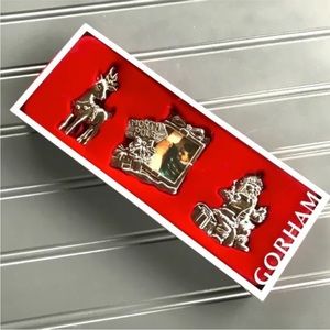 Gorham Set of 3 North
Pole Ornaments.